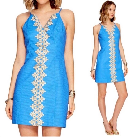 Lilly Pulitzer Dresses & Skirts - GORGEOUS blue Lilly Pulitzer dress!